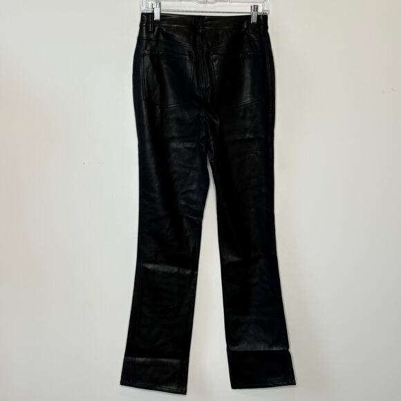WeWoreWhat Womens Lace Front Vegan Leather Black Pant Size 24 NWT - Picture 5 of 10